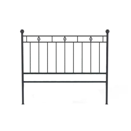 Victorian iron metal black headboard