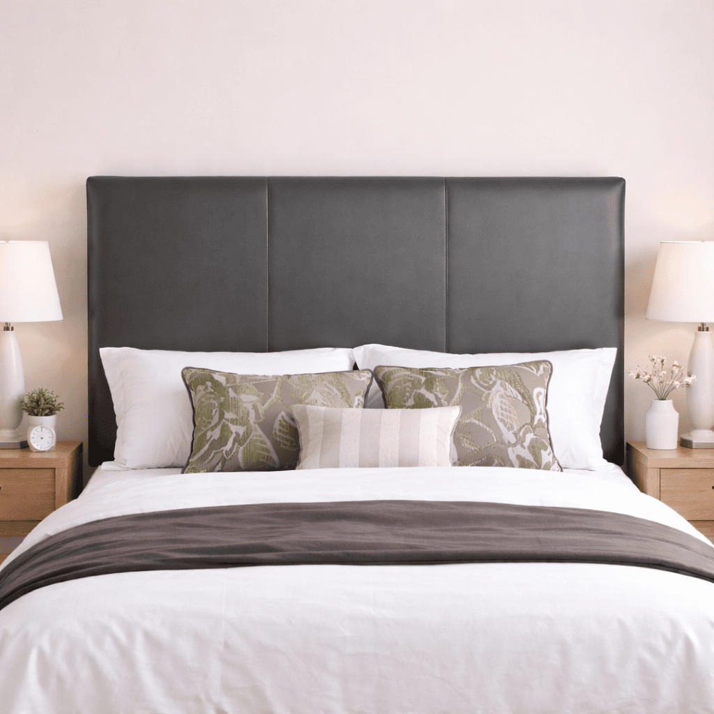 Leather headboards in all uk sizes for divan beds