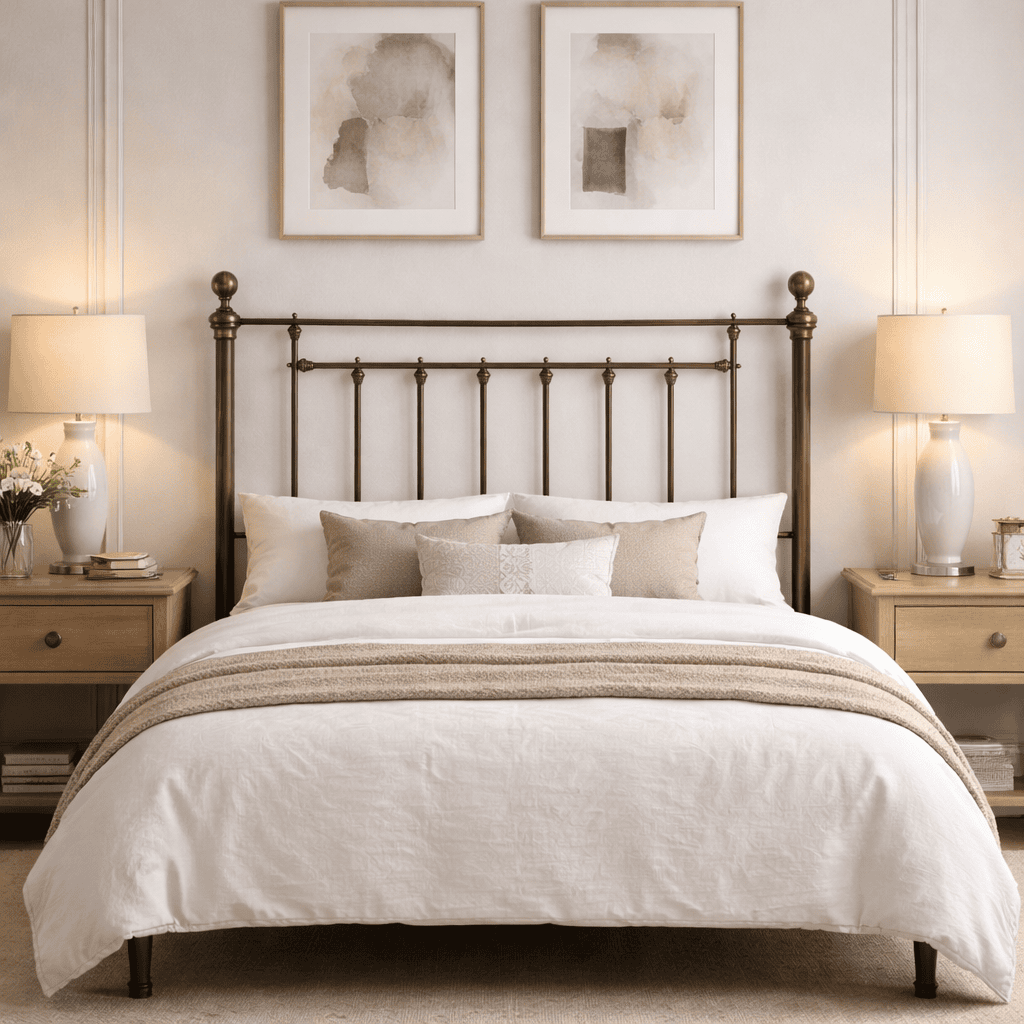 Metal headboards for divan bed bases