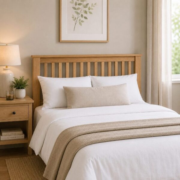 chelsea solid oak divan bed headboard