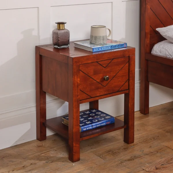 Maya 1 Drawer Bedside Table